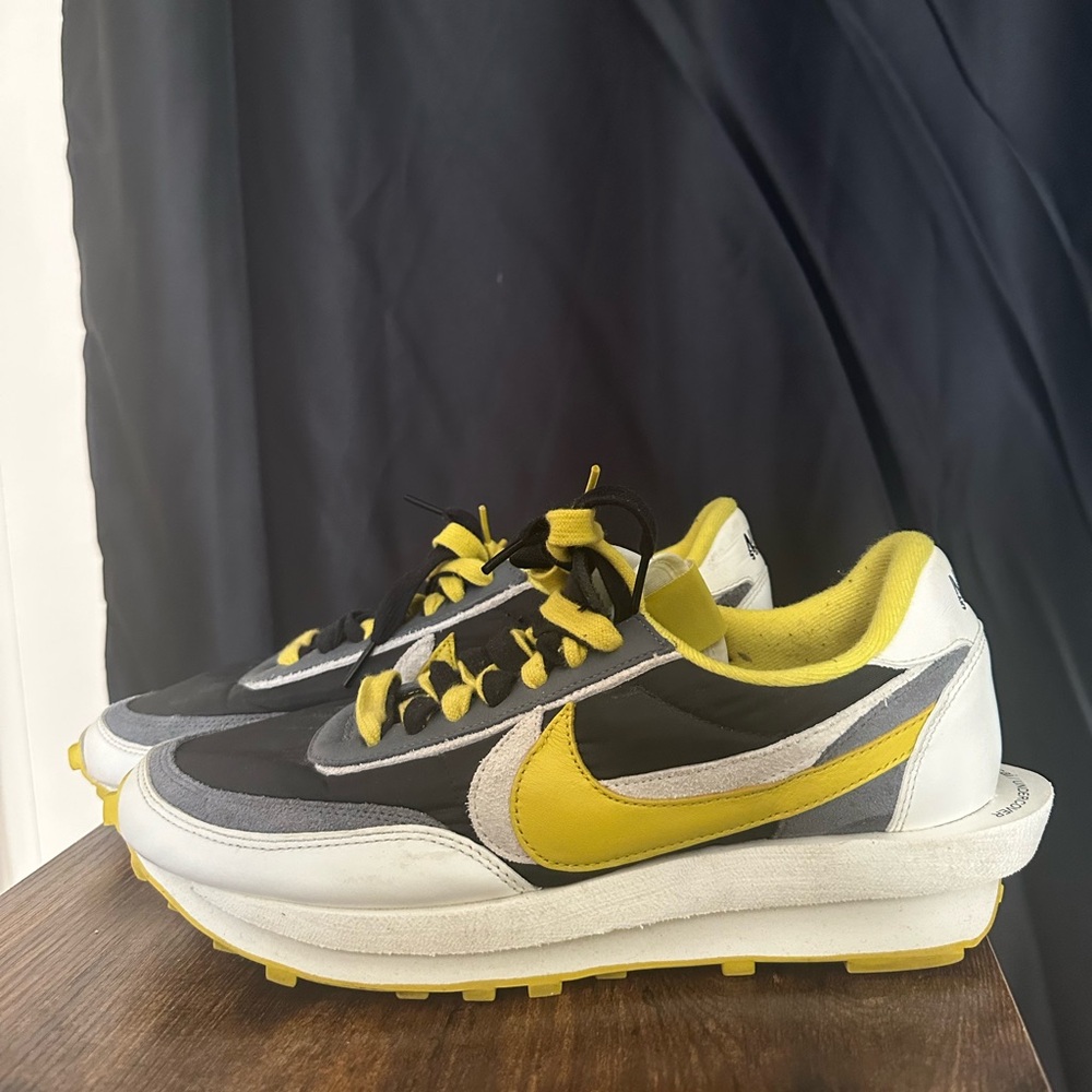 Mens Nike LD Waffle Sacai Undercover Black Bright Citron
